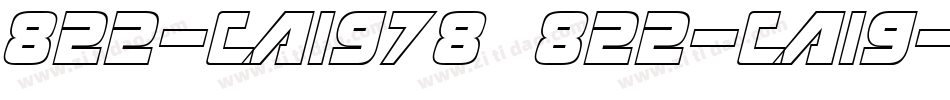 822-CAI978 822-CAI9字体转换
